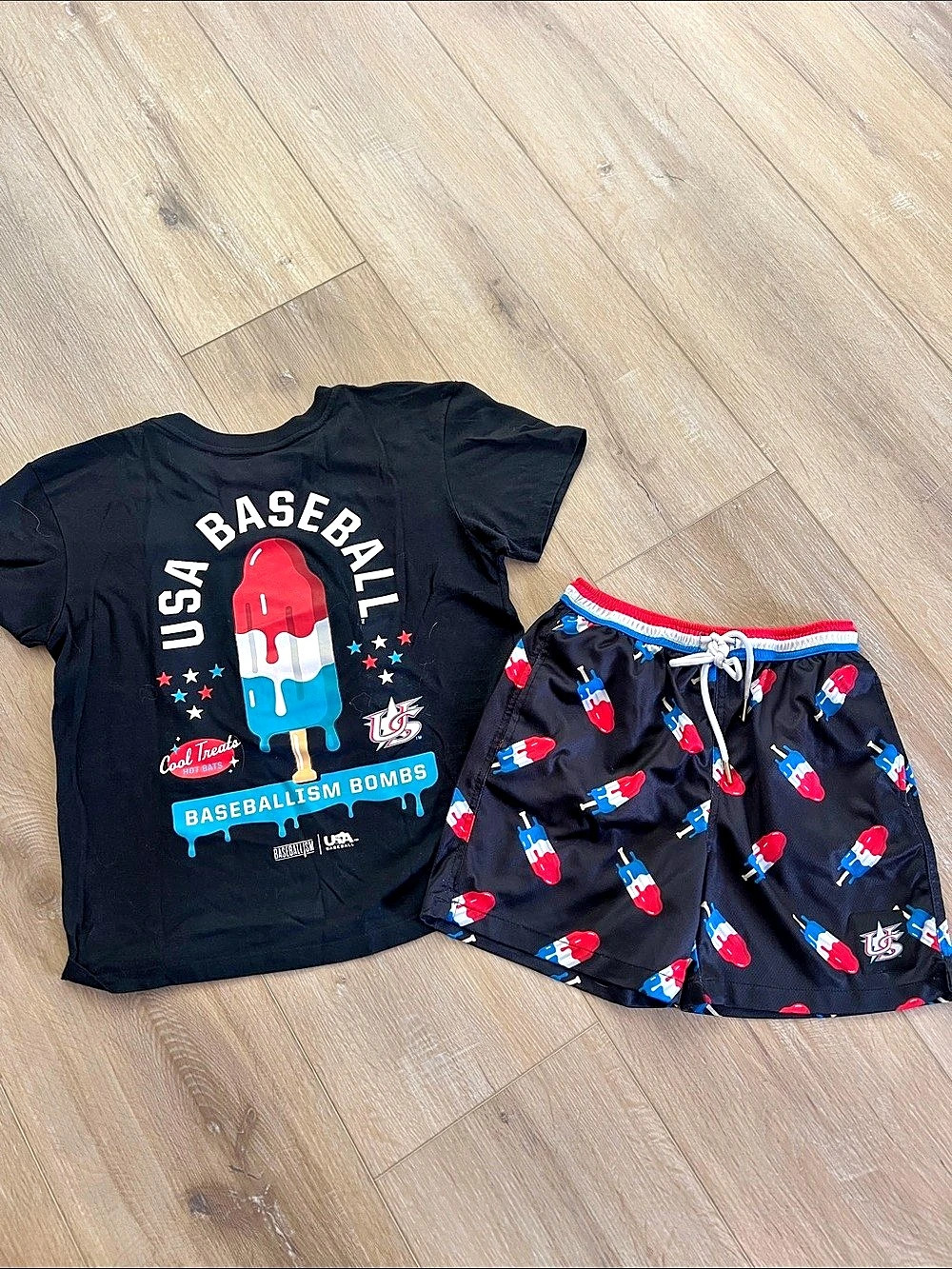 Baseballism Cool Treats Youth T-Shirt and Frozen Treats Youth Air Mesh Shorts